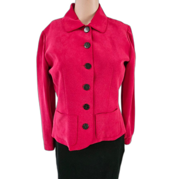 Dana Buchman Women's Red Blazer - Picture 3 of 11